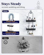 Black Hanging Shower Caddy