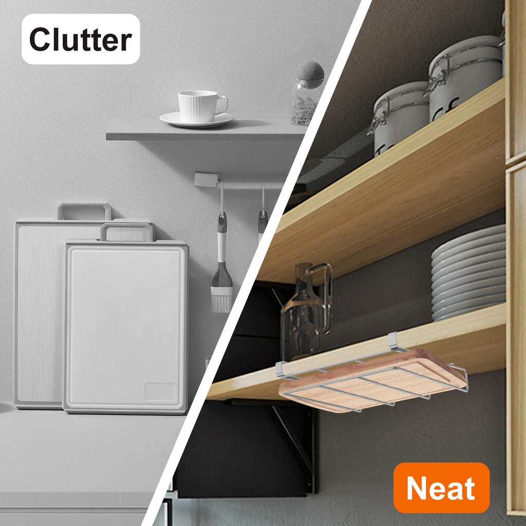 Under Cabinet Cutting Board Holder 