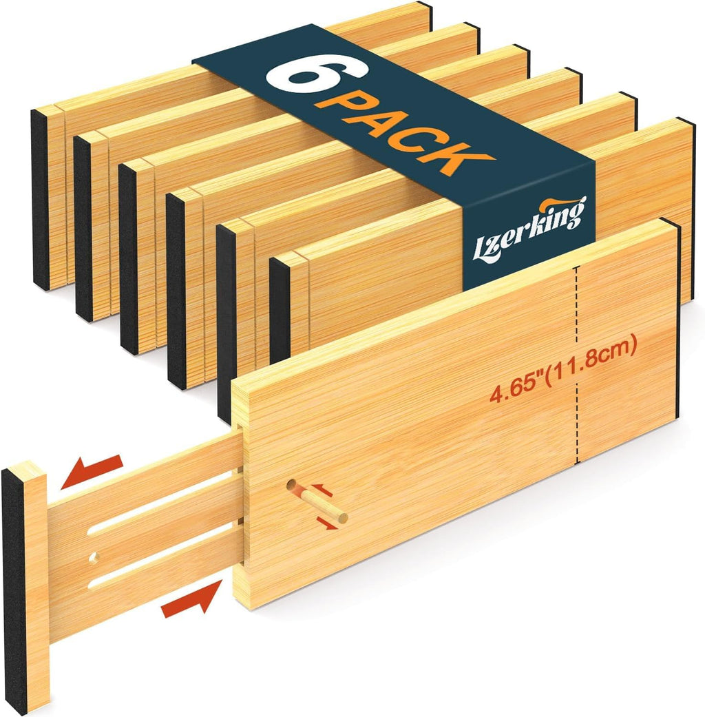 Expandable Bamboo Drawer Dividers