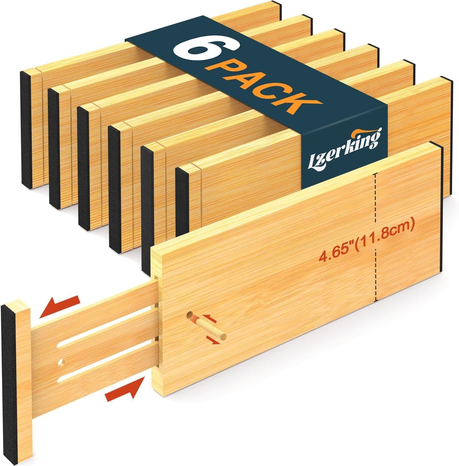 Expandable Bamboo Drawer Dividers