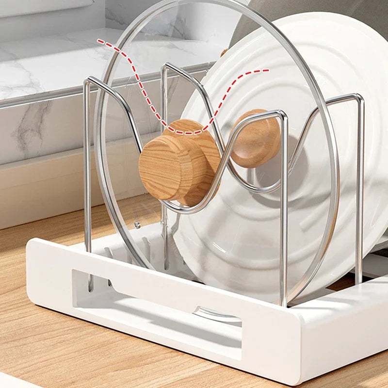 Expandable Pot & Lid Organizer