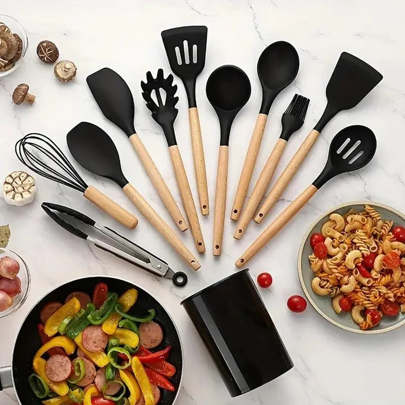 12-Piece Silicone Kitchen Utensil Set