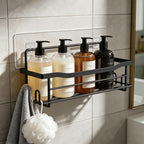 Adhesive Shower Caddy Shelves 