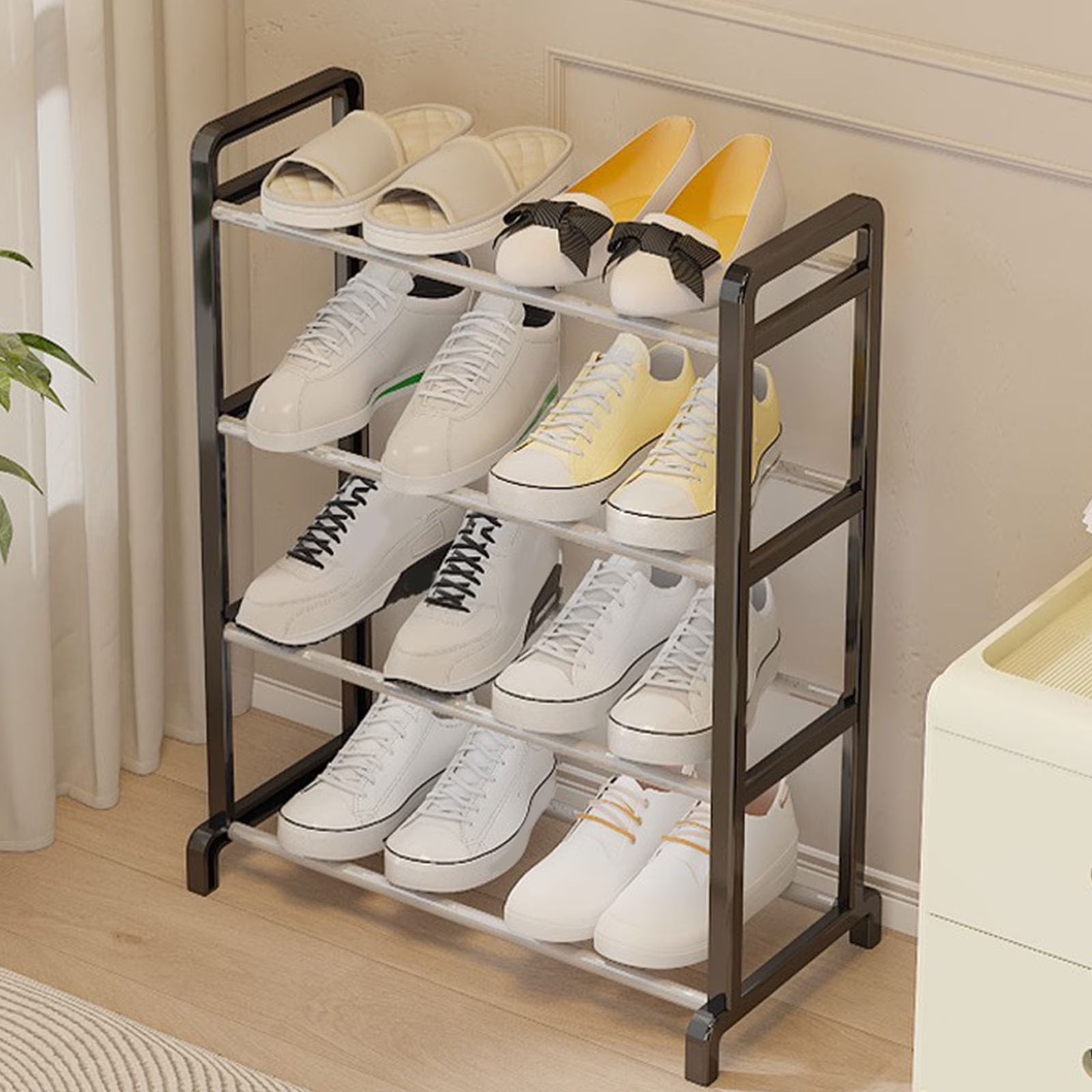 4-Tier Corner Shoe Rack