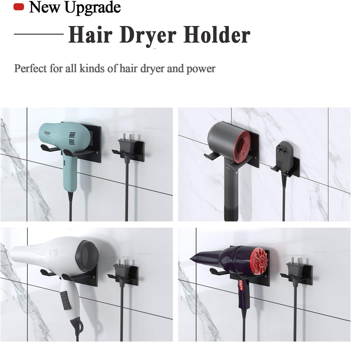 Self Adhesive Hair Dryer Holder 