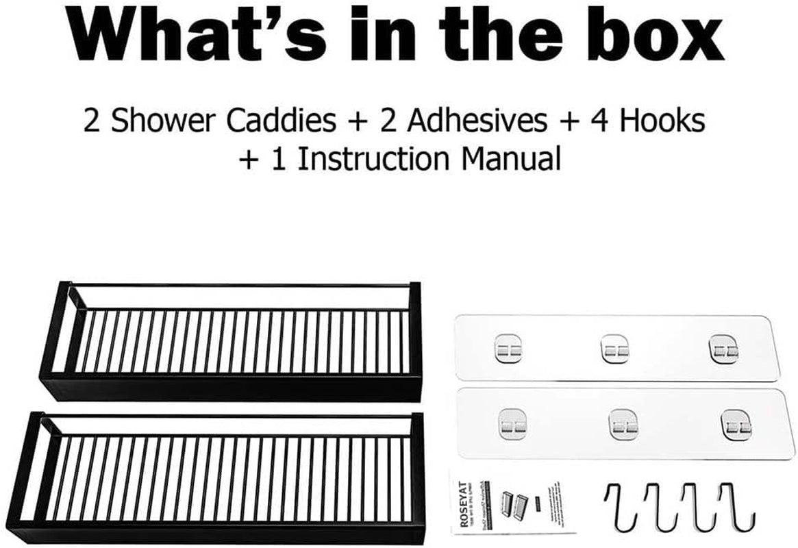 Adhesive Shower Caddy (No Drill)