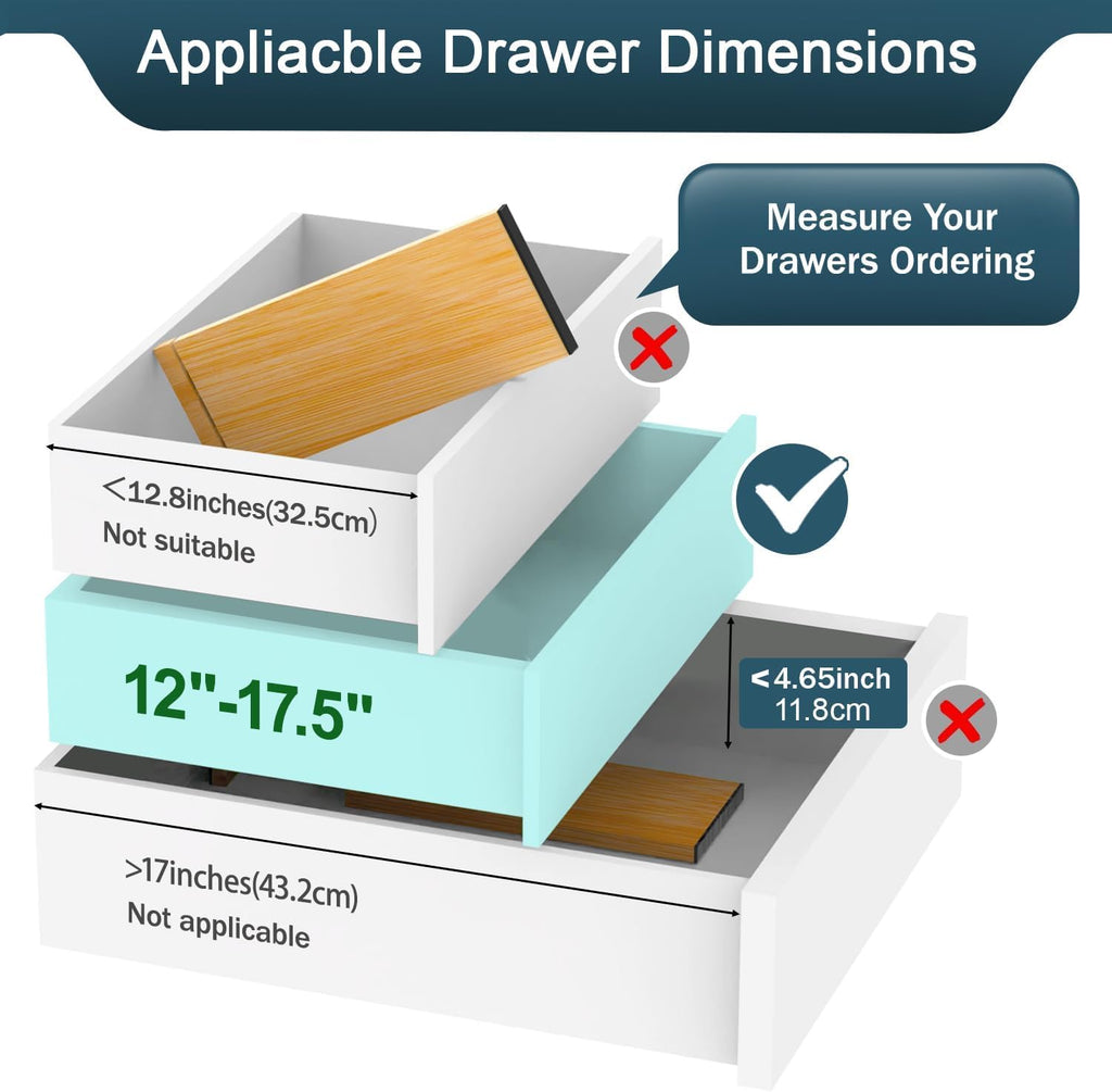 Expandable Bamboo Drawer Dividers
