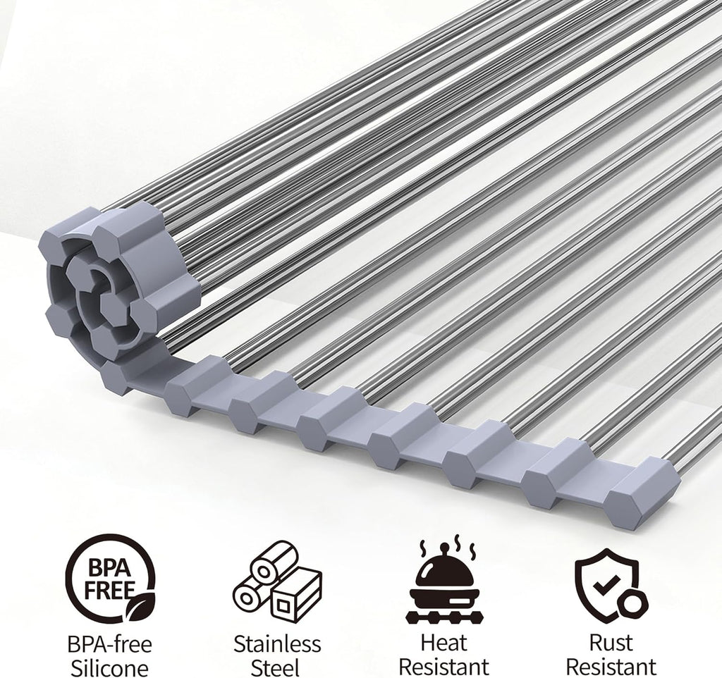 Drying Rack with Roll up & Over Sink 