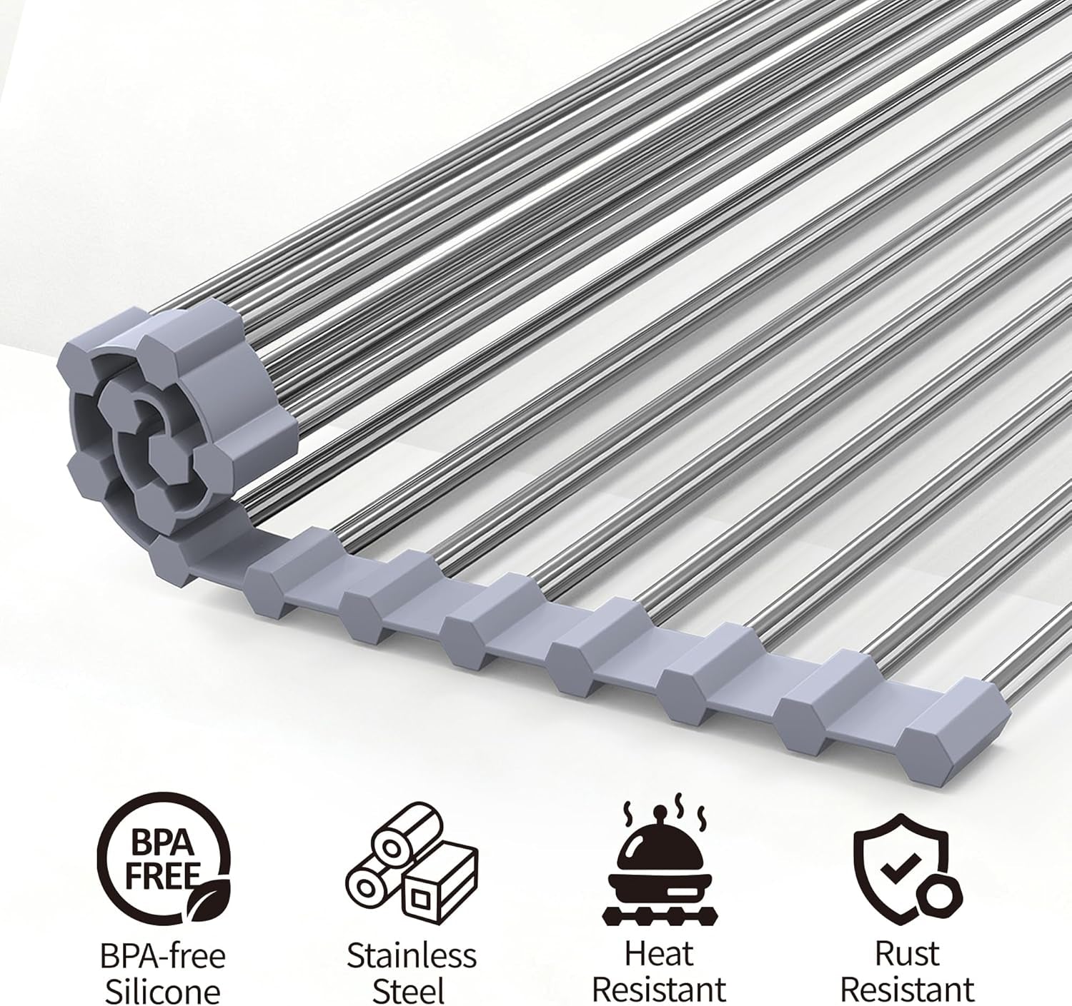 Drying Rack with Roll up & Over Sink 