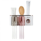 Toothbrush Holders With Toothpaste Dispenser
