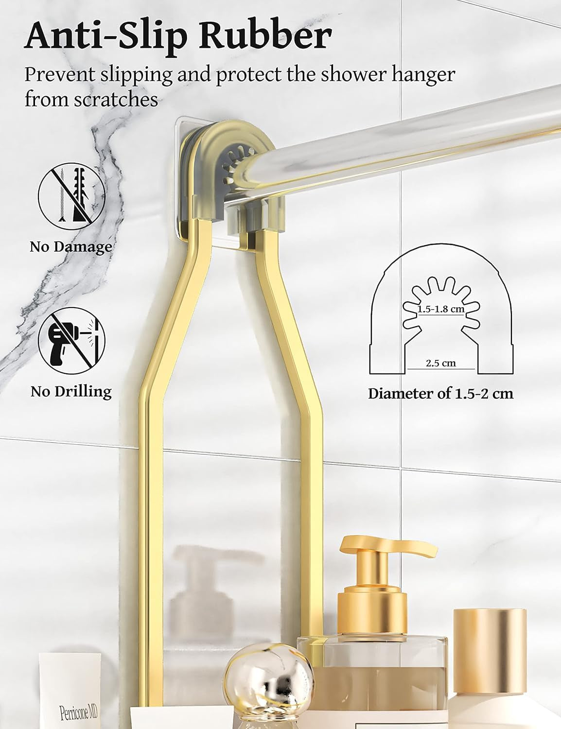 Never Rust Shower Caddy Hanging
