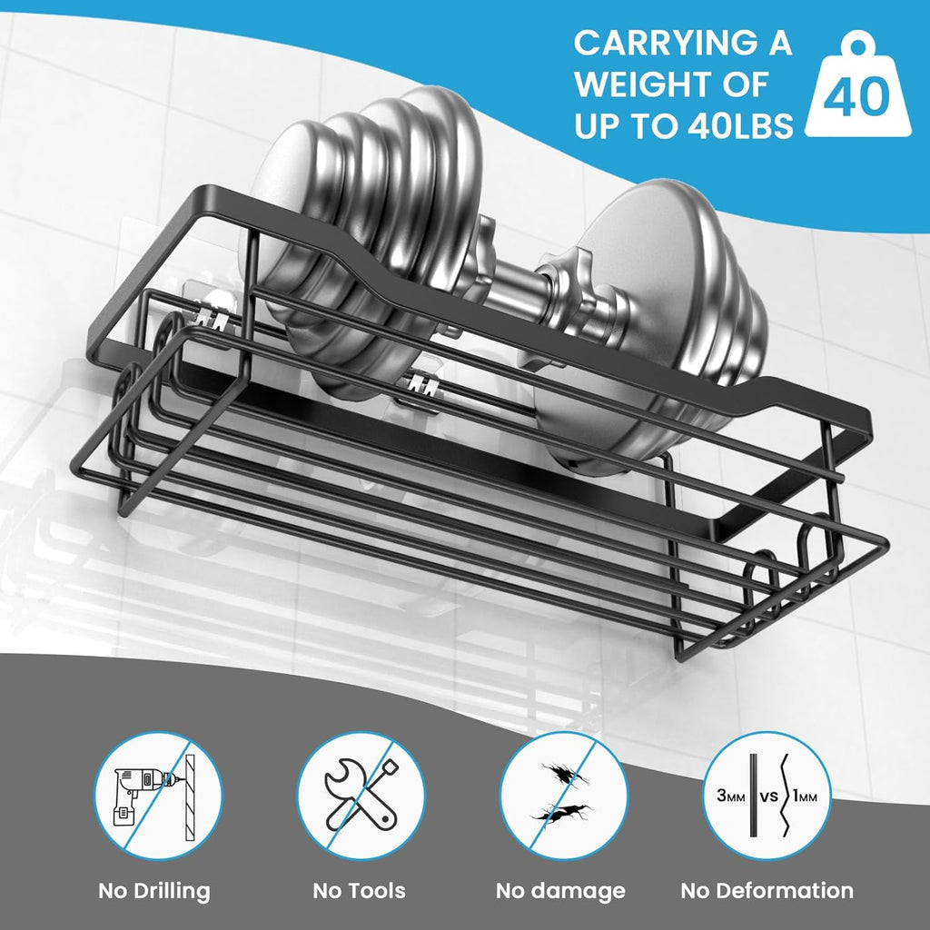 Adhesive Shower Caddy Shelves 