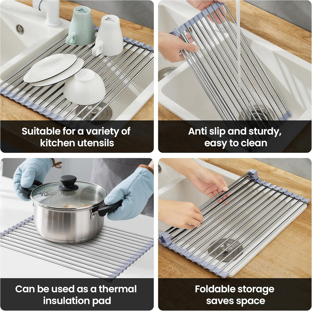 Drying Rack with Roll up & Over Sink 