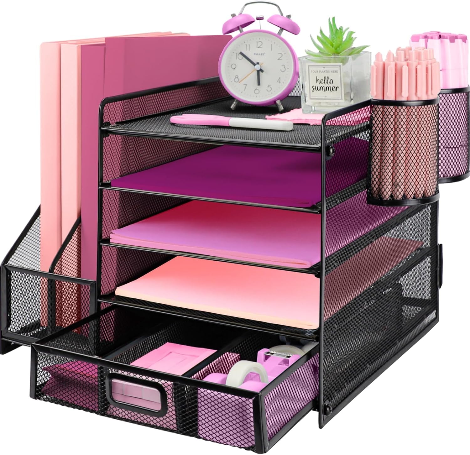 Desk Organizers and Accessories with File Holder