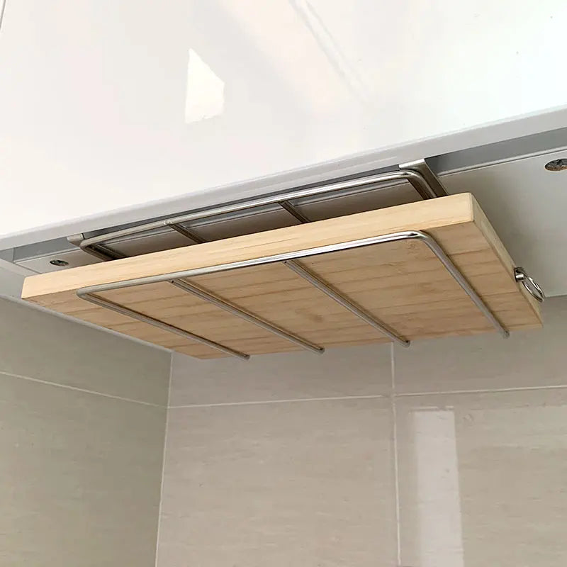 Under Cabinet Cutting Board Holder 