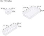 Clear Drawer Organizer Set