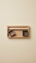 Natural Wood Desk Drawer Insert