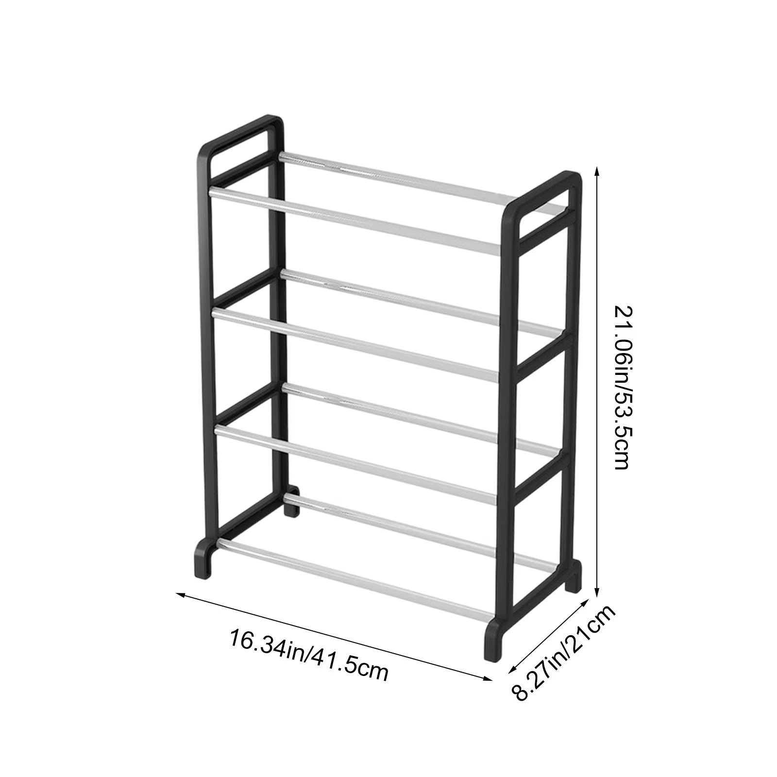 4-Tier Corner Shoe Rack