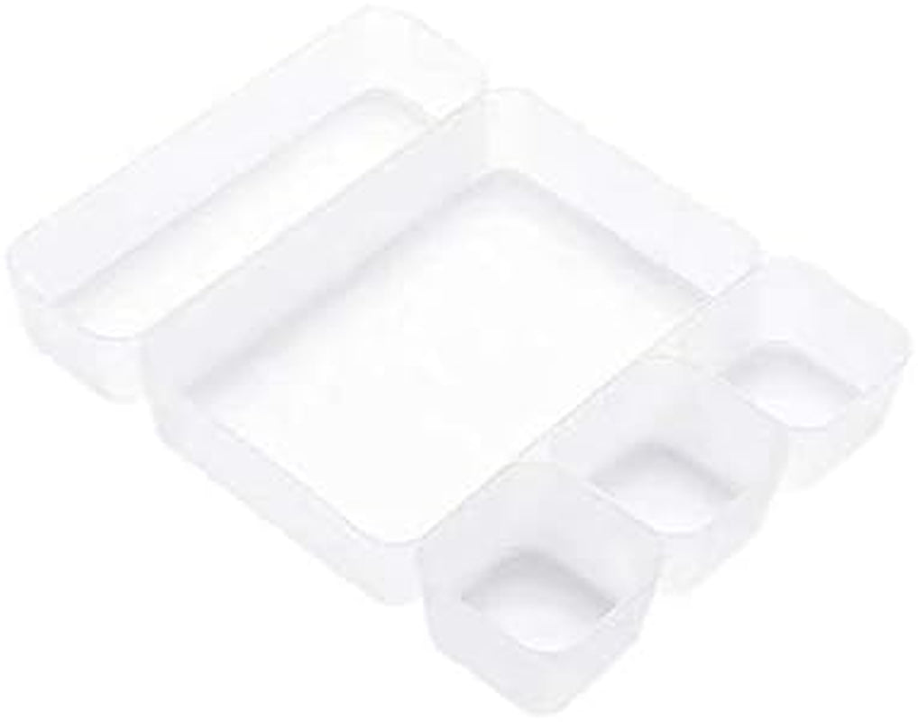 Clear Drawer Organizer Set