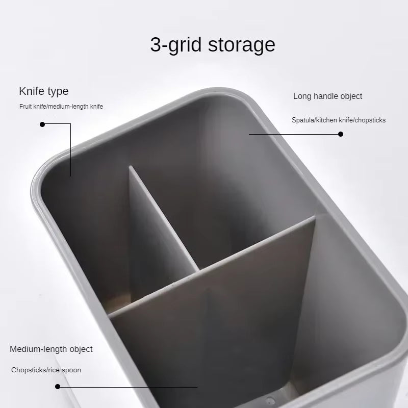Kitchen Utensil Holder with Drain Tray